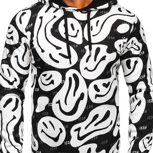 Venta caliente Casual invierno moda hombres sublimación sudaderas con capucha tamaño personalizado/diseño Casual desgaste sublimación sudaderas con capucha para hombres - Product Image 2