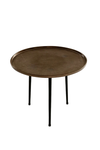 Juego de mesa de centro moderno chapado en oro para el hogar, diseño superior redondo, Mesa Central plegada hecha a mano para uso en interiores, mesa de muebles - Product Image 3