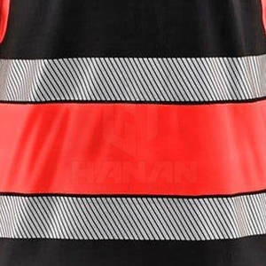 Camisetas de seguridad de alta visibilidad con mangas cortas que absorben la humedad y tela impermeable para trabajos al aire libre OEM disponible - Product Image 6