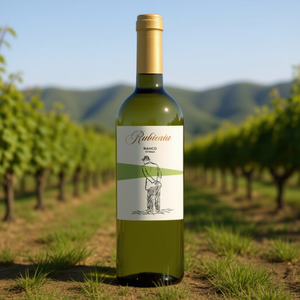 Italian White <b>Wine</b> RUBICAIA Vino Bianco D'Italia 750ml Bottle Fresh Balanced 6 Bottles Per Box Made in Italy - Product Image 3