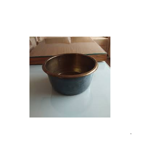 Bol à pied en acier Hammered Ice Tub pédicure et bol en acier inoxydable poli brillant fait main à bas prix - Product Image 1