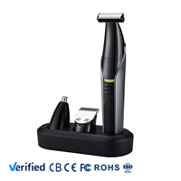 Tondeuses à cheveux sans fil rechargeables par USB professionnelles pour usage domestique, avec manuel d'utilisation en anglais pour hommes