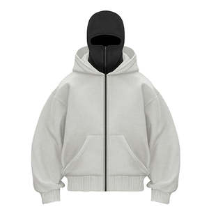 Sweat à capuche d'automne avec broderie personnalisée Sweat-shirt en molleton de coton avec logo de marque personnalisé Conception écologique Coupe surdimensionnée - Product Image 1