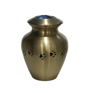 Urne de crémation adulte en laiton de conception de feuilles d'automne dans les fournitures funéraires pour l'urne en laiton de souvenir de cendres commémoratives d'animal familier - Product Image 2