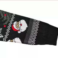 Suéter Navideño Personalizado de Manga Larga, Grueso y Transpirable, para Hombre, Cuello Redondo, Tejido de Cachemira, Antipilling, Tallas Grandes