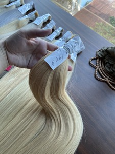 100% cabello virgen de Vietnam Real, color rubio, cabello virgen a granel, cabello humano vietnamita - Product Image 2