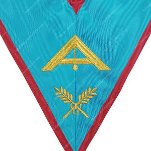 MAÇONIQUE REGALIA BLEU LODGE ASSR PREMIER GARDE OFFICIER COLLIER FRANC-MAÇON COLLIER MACHINE COLLIER DE BRODERIE - Product Image 2