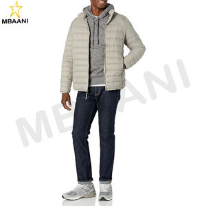 Sweat-shirt à capuche pour hommes, modèle pull-over, couleur gris - Product Image 4