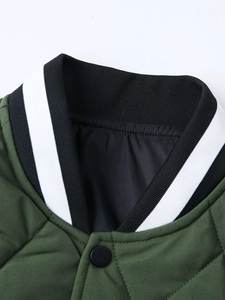 Veste Letterman d'hiver surdimensionnée unisexe Qualité supérieure Nouveau style Baseball a Logo personnalisé Matériau de remplissage en coton - Product Image 6