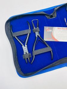 Kit de herramientas de alicates de extensión de pelo multifuncional profesional al por mayor alicates de prensa de cinta de acero inoxidable mate negro - Product Image 4