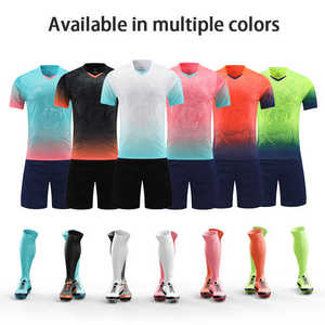 Nombre personalizado conjunto completo de ropa de fútbol servicio OEM para adultos equipos de fútbol Jersey modelos de diseño - Product Image 3