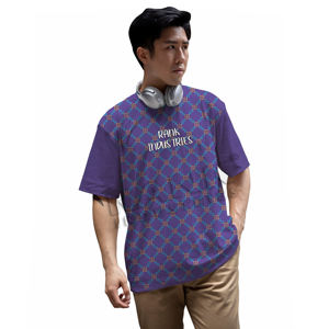 เสื้อยืดลำลองสำหรับผู้ชายในเมืองผ้าฝ้ายระบายอากาศได้ดีทรงโอเวอร์ไซส์เสื้อธรรมดาสำหรับใส่สบายในชีวิตประจำวัน - Product Image 3