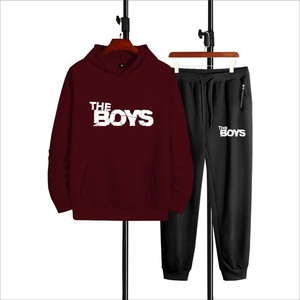 Haute qualité hiver deux pièces Baggy pantalons de survêtement et sweat à capuche ensemble hommes personnalisé poids lourd surdimensionné pull à capuche hommes survêtements - Product Image 3