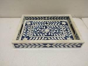 ถาดไม้เรซินทรงสี่เหลี่ยมสำหรับใส่กระดูกถาดเสิร์ฟอาหารมีสไตล์ทำด้วยมือถาดเก็บของสำหรับตกแต่งบ้าน - Product Image 5