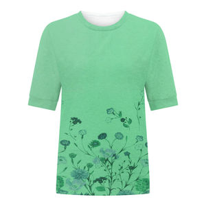 T-shirt pour femme à prix abordable, impression par sublimation, séchage rapide, anti-plis, durable, antibactérien, respirant, couleurs et tailles personnalisables, OEM - Product Image 5