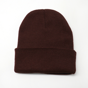 Gran oferta, gorro de invierno Unisex, gorro de punto sólido personalizado de alta calidad con logotipo de diseñador, gorro promocional personalizado - Product Image 5