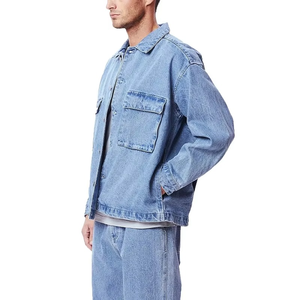 Chaqueta de Mezclilla para Hombre, Chaqueta Bomber de Moda, Chaqueta Vaquera Informal para Hombre, Ropa de Abrigo Masculina - Product Image 2