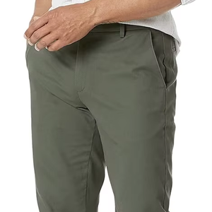 กางเกงขายาวทรงเข้ารูปสำหรับผู้ชาย ผ้าสเตรช แห้งเร็ว น้ำหนักเบา สไตล์ลำลอง ผลิตตามสั่งจากบังกลาเทศ - Product Image 1