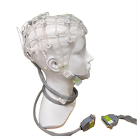 Greentek Sponge EEG Capuchons d'électrode en filet sans gel pour Neurofeedback 20 canaux