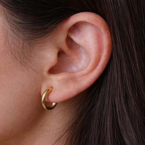 14k Gold Rhodium Plated <b>Pearl</b> Hoop <b>Earrings</b> with <b>Diamond</b> <b>and</b> Zircon Accents - Product Image 2