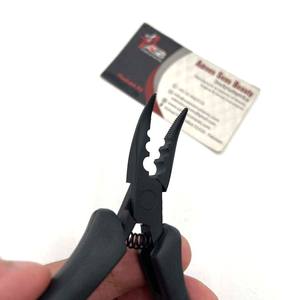 คีมปากโค้งสามรูสำหรับต่อผม  เครื่องมือเสริมความงามสแตนเลส  รับสกรีนโลโก้ตามสั่ง  บริการ OEM - Product Image 4