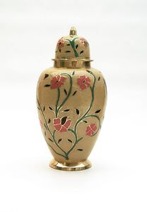 Urna de latón macizo para adultos para cenizas, restos humanos, adecuada para el servicio funerario de exhibición conmemorativa en el hogar y la ceremonia de entierro - Product Image 3