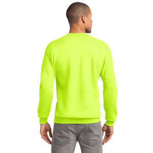 High Visibility Safety <b>Sweatshirt</b> for <b>Men</b> Hi Vis Work Fleece Crewneck <b>Sweatshirt</b> Size <b>S</b>-3XL - Product Image 2