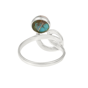 แหวนเงินสเตอร์ลิงขนาด10มม. สำหรับผู้หญิงแหวนแหวนหมั้น925มีเอกลักษณ์สีชมพูโอปอลทองแดงเทอร์ควอยซ์ - Product Image 4