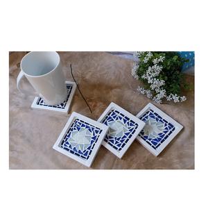 Sous-verres en mosaïque de verre au design minimaliste, 100% haute qualité, pour la maison, la cuisine, la table à manger, tapis et coussinets décoratifs, vaisselle, sous-verres - Product Image 2