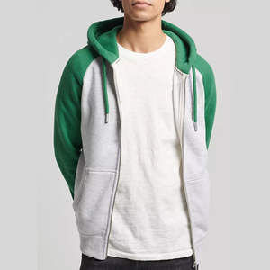 Personalizado a granel Zip Up Hoodie Fabricante Hombres 500GSM Heavy Cotton Fleece Streetwear Sudadera con capucha de gran tamaño - Product Image 3