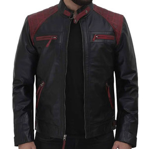 Best Selling <b>Men's</b> Genuine Leather <b>Jacket</b> Classy Look With Pattern Decoration High Quality <b>Down</b>-<b>Filled</b> New Condition for Winter - Product Image 1