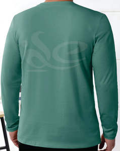 Camiseta ajustada de algodón de manga larga de alta calidad para hombre, ropa de calle transpirable con cuello redondo, tela de algodón 100% - Product Image 5