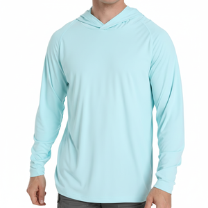 Camisa de Pesca con Capucha de Manga Larga Personalizada, 100% Poliéster, UPF 50, Secado Rápido, con Capucha - Product Image 1