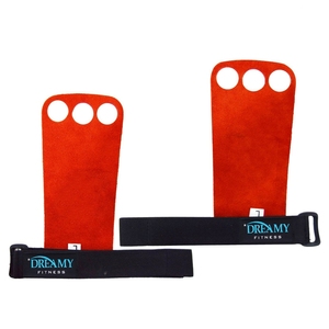 Levantamiento de pesas CrossFit WOD Gym Empuñadura de cuero de carbono Fitness Levantamiento de pesas Entrenamiento Palma Protección de manos OEM ODM Diseño personalizado - Product Image 2