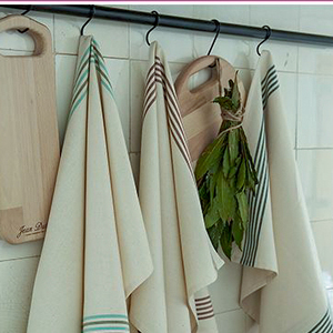 Heritage Stripe Cotton Kitchen <b>Towels</b> Soft Woven Dish Linen Quick Drying Rustic Elegance Reusable Made for Everyday Kitchens - Product Image 3