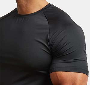 Camiseta deportiva de calidad superior para hombre, ajustada, transpirable, de secado rápido - Product Image 3