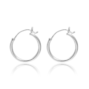 High quality <b>earrings</b> 925 <b>sterling</b> <b>silver</b> plain <b>hoop</b> <b>earrings</b> for girl festival gift jewelry - Product Image 3