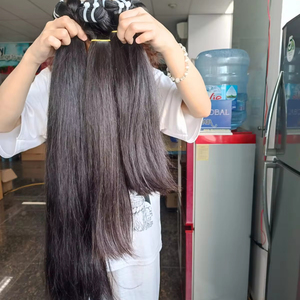 Meilleure vente en lot, tissage de cheveux humains vietnamiens vierges, machine à double trame, ondulation droite et soyeuse - Product Image 6