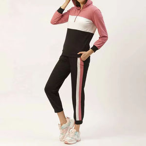 Meilleur survêtement respirant 100% coton pour femmes avec logo personnalisé combinaison de jogging d'hiver matériau écologique de haute qualité conception personnalisée - Product Image 1