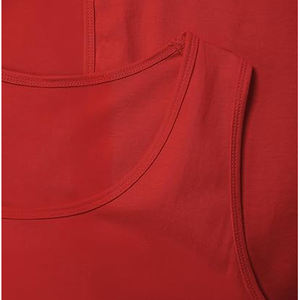 Camiseta sin mangas para hombre, de spandex y algodón, para gimnasio, entrenamiento muscular, transpirable, elástica, chaleco deportivo de verano - Product Image 5