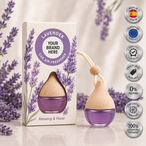 Désodorisant pour voiture à la lavande sauvage, marque privée, 6 ml, OEM |   Parfum de voiture sans alcool |   Espagne UE - Product Image 1