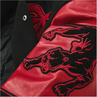 Vestes de baseball personnalisées avec logo, patchs en chenille noirs, patchs brodés, vestes de collège NASCAR Racing