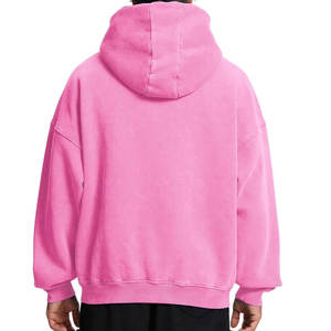 Sudadera con capucha desgastada lavada con ácido de algodón polar 100% de alta calidad OEM Sudadera con capucha con cremallera de gran tamaño unisex 2026 - Product Image 4