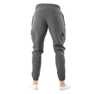 Pantalones Cargo de poliéster para hombre con estilo con material transpirable y ajuste cómodo, pantalón de punto de peso medio de poliéster 100% para hombre - Product Image 4