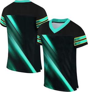 T-shirt de maillot de rugby respirant de bonne qualité Maillot de football américain à manches courtes respirant et à séchage rapide - Product Image 6