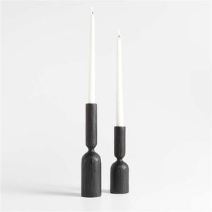 Wholesale Handcrafted <b>Wooden</b> Candle <b>Holder</b> for Parties and Events, Elegant Polished Wood Taper Candle Stand for Wedding Decor - Product Image 4
