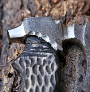 Hacha Larga Hecha a Mano con Elegante Textura de Gota de Lluvia, el Mejor Regalo de Aniversario, Hoja de Acero con Alto Contenido de Carbono, Mango de Acero - Product Image 4