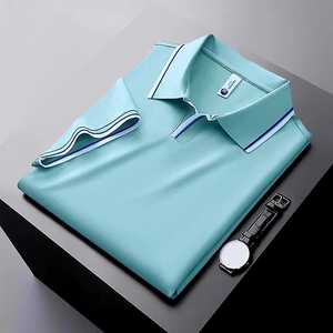 Hombre para camisas de manga corta de punto sólido 100% algodón transpirable durabilidad personalizada de alta calidad - Product Image 3