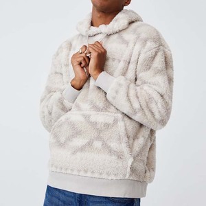 เสื้อมีฮู้ดสำหรับผู้ชาย,เสื้อมีฮู้ดทำจากขนสัตว์เทียมแบบหนักมัดย้อมผลิตจากผ้าฝ้ายโพลีเอสเตอร์ระบายอากาศได้ดีกำหนดได้ตามต้องการ - Product Image 4