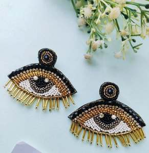 Pendientes de Cuentas Personalizados, Arte de Pared con Joyas, Bordado, Pendientes de Cuentas para Mujer, Joyería Festiva para Fiestas al Mejor Precio - Product Image 6